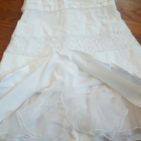 My michelle white lace dress tiered size 12 - Picture 2 of 3